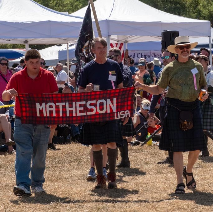 Clan Matheson in the 2023 parade
