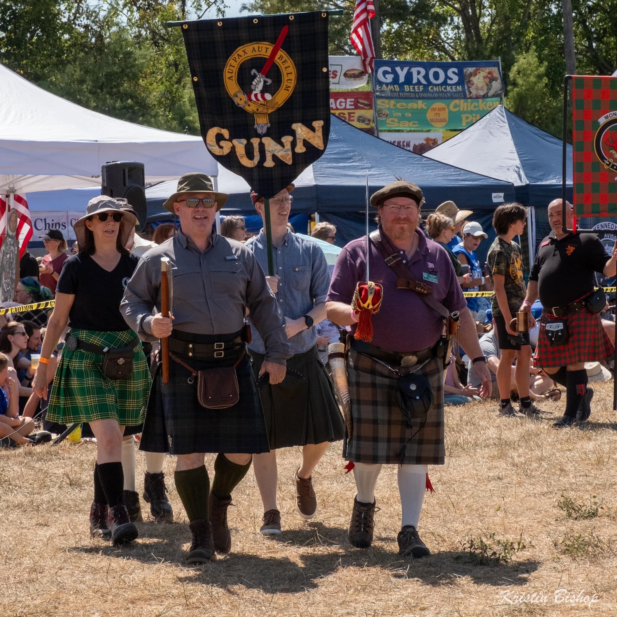 Clan Gunn in the 2023 parade