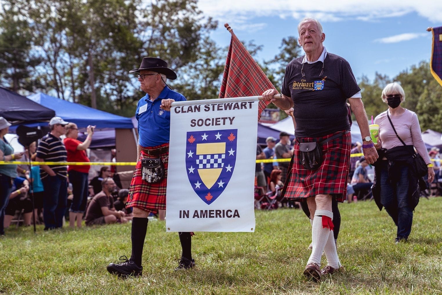 Clan Stewart in the parad