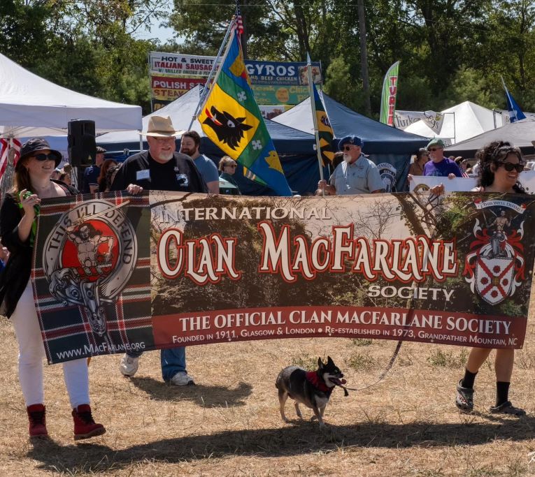 Clan MacFarlane in the 2023 parade